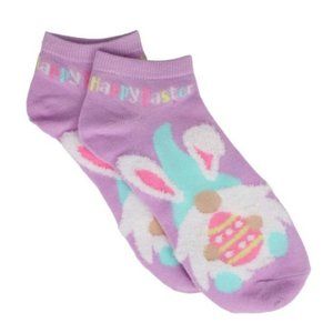 5/$20 NEW 5-9 Women's Fuzzy Gnome Easter Socks-Low Cut